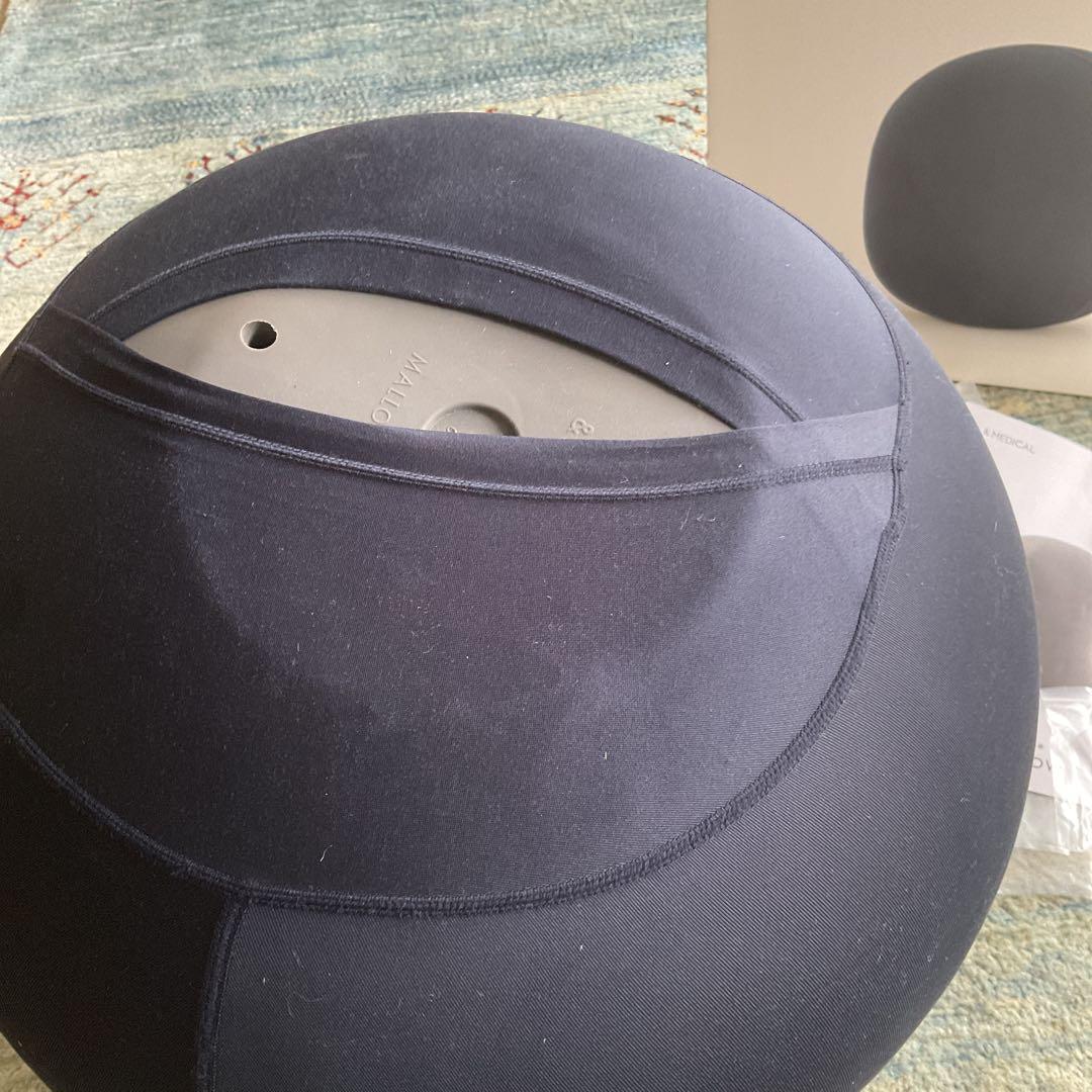 ＆MEDICAL　MALLOW オーバルバランスボール　ネイビー