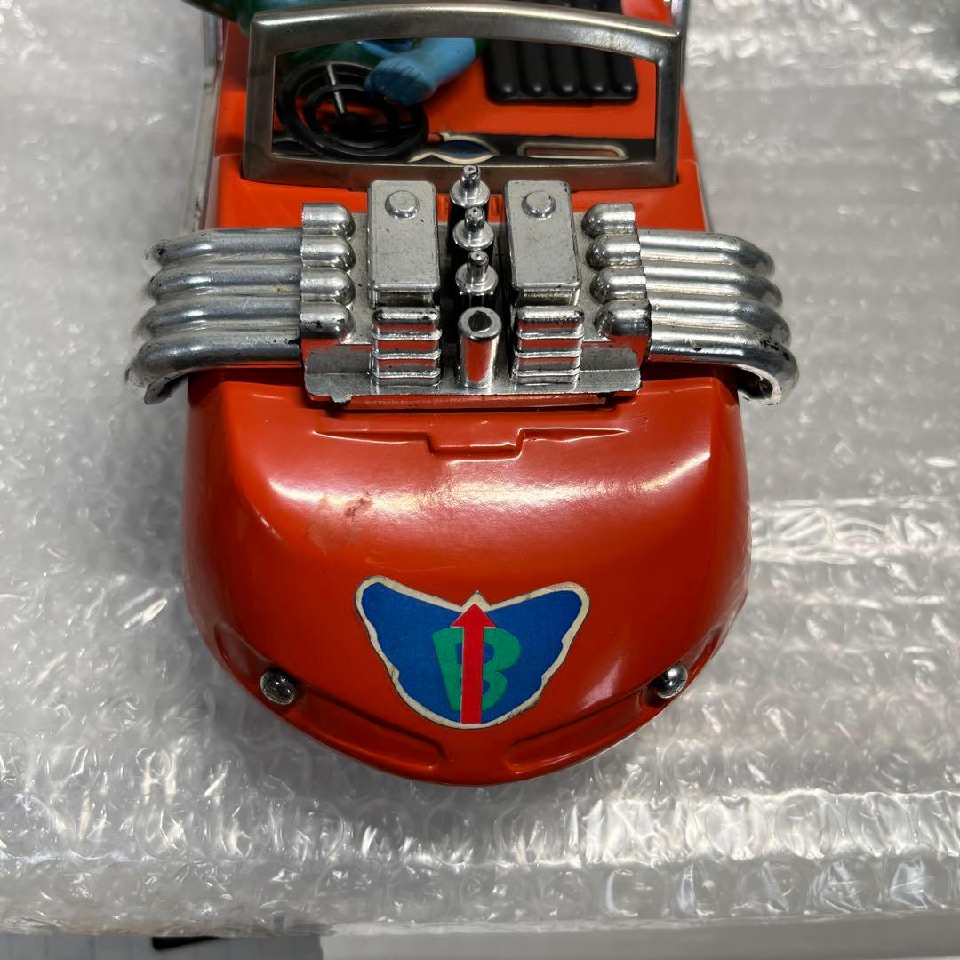 ⚠️美品　当時物　走る！マッハロッド　ブリキ　超人バロムワン　ボップ　ポピー製