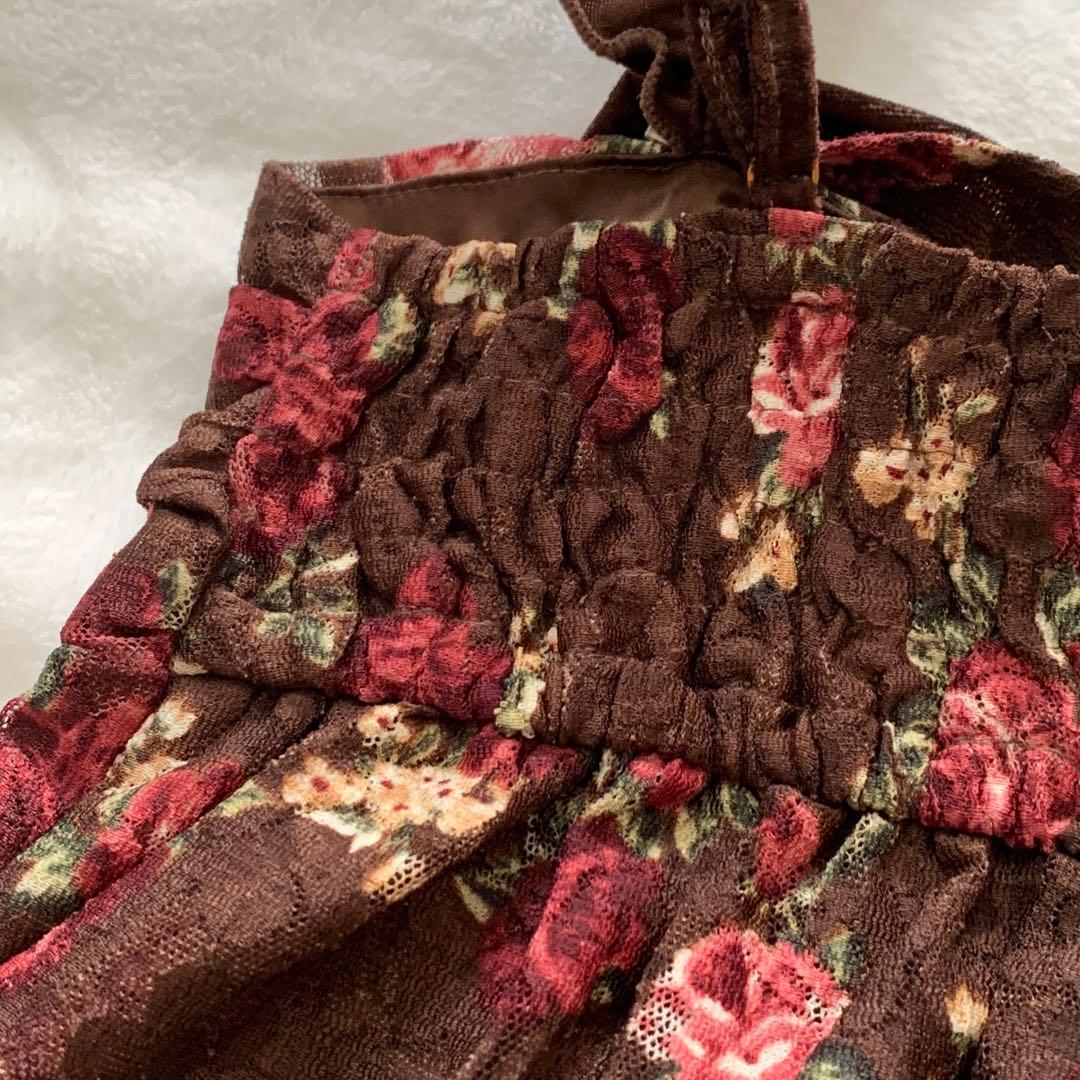 LIZ LISA 00’s 花柄　ベロアチャニック