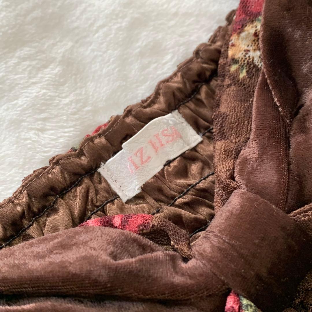 LIZ LISA 00’s 花柄　ベロアチャニック