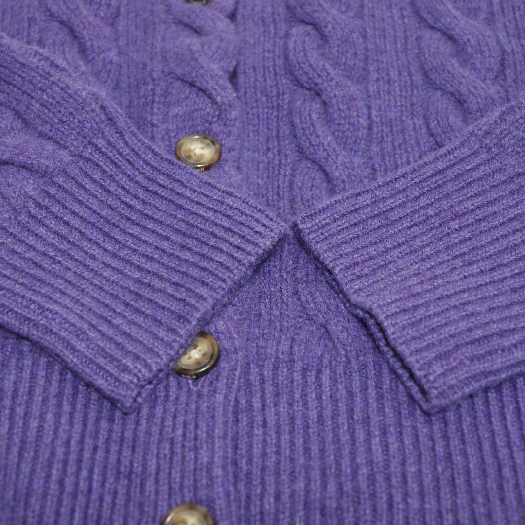 現行 POLO LALPH LAUREN 太ケーブルニット　カシミヤ混　　XL
