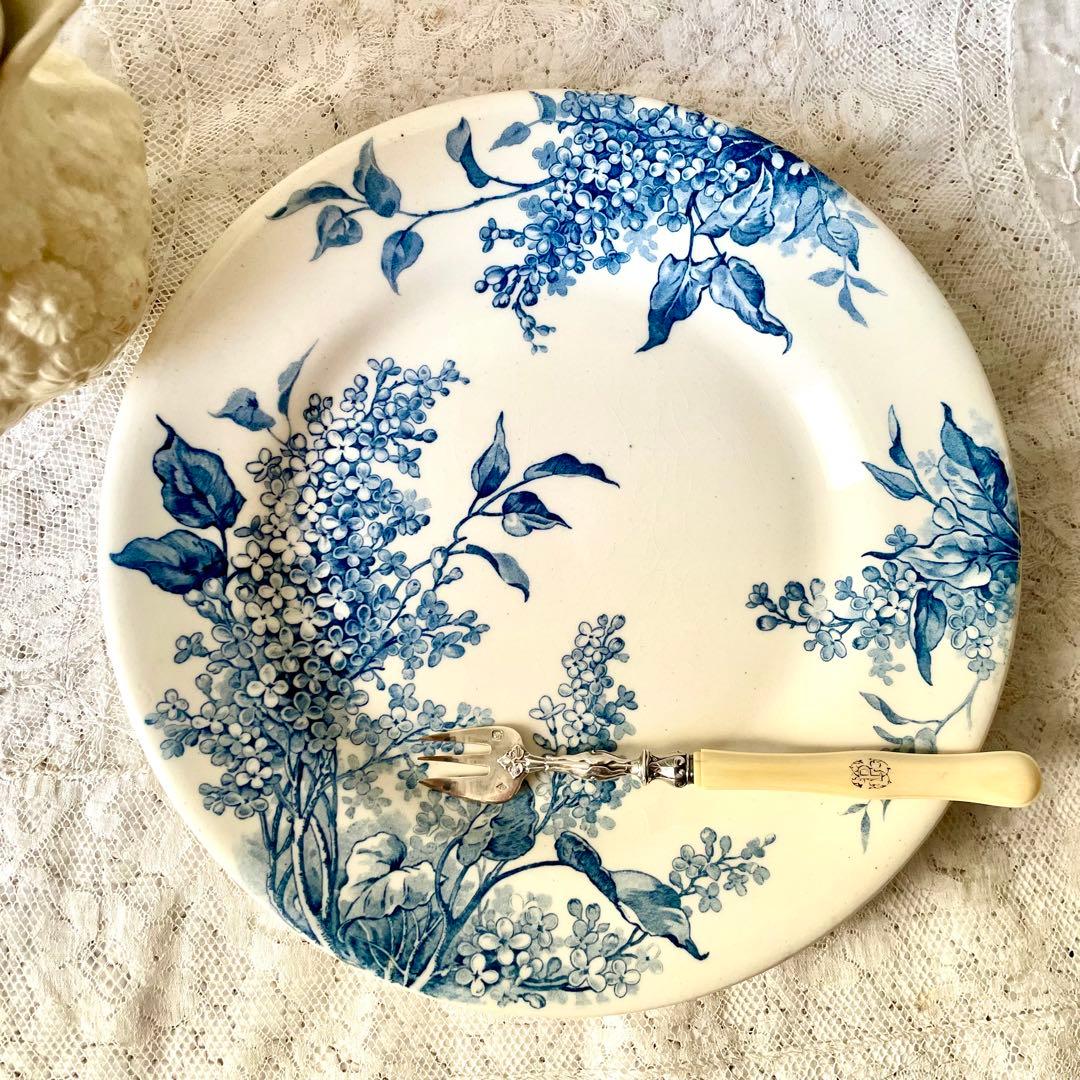 シ*ロ様 サラダ【希少】LILAS リラ平皿プレート　エミール　フランスア