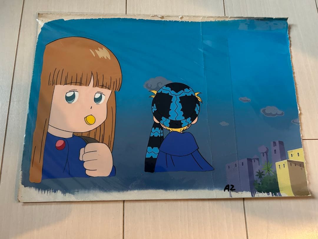 魔法陣グルグル　セル画　背景付き　ニケ