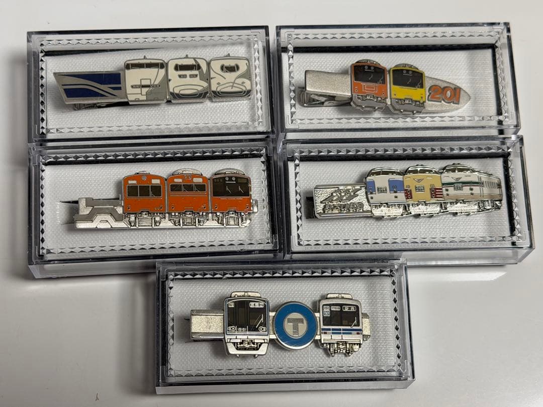 電車 ネクタイピン 5個セット