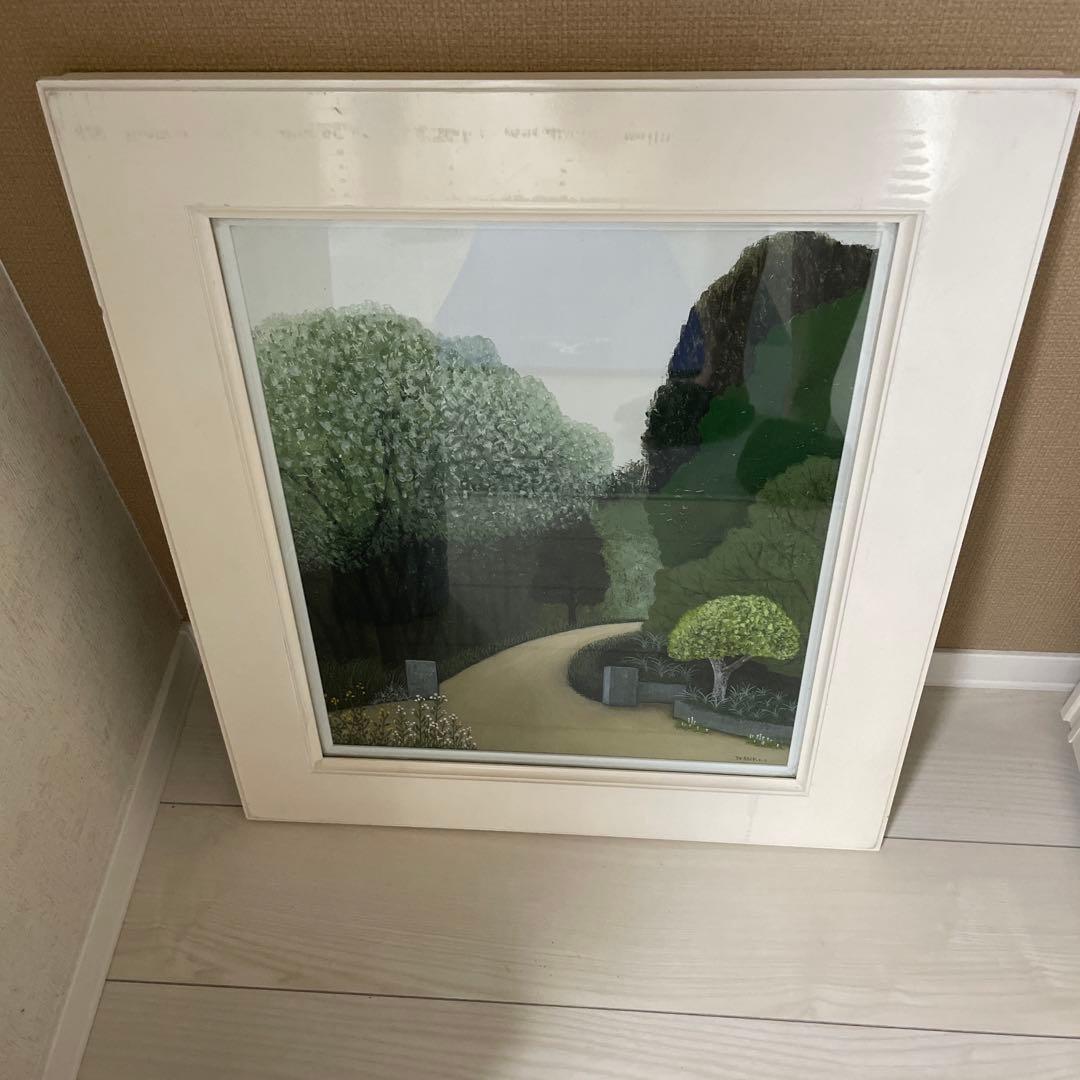 みどり色が綺麗な風景画