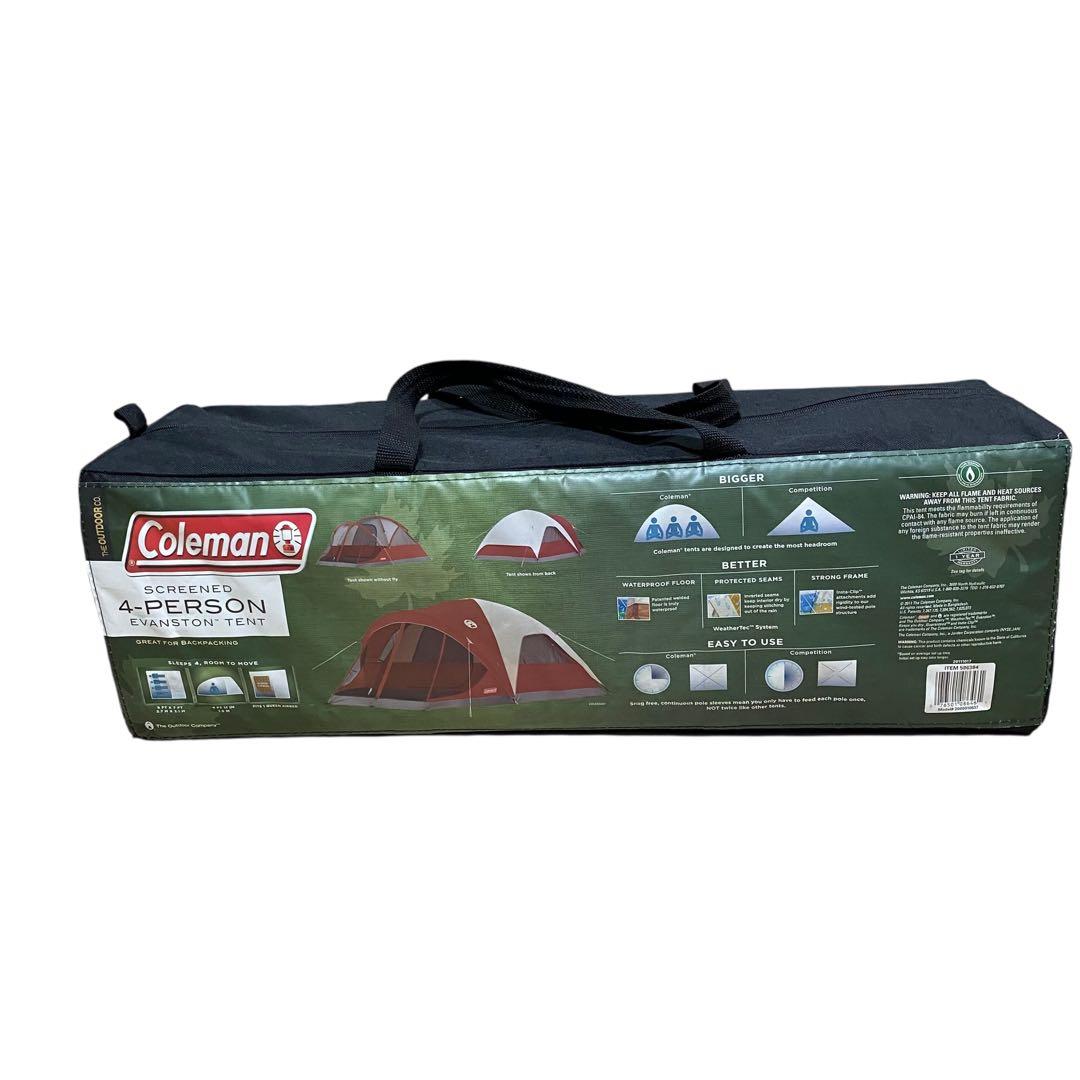 【新品未開封】コールマン　4人用キャンプテント　エヴァンストン4 USモデル