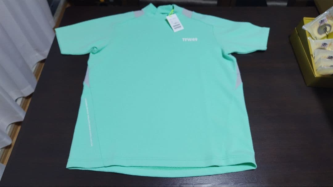 新品未使用　TFW49 メンズシャツ Lサイズ ミントグリーン
