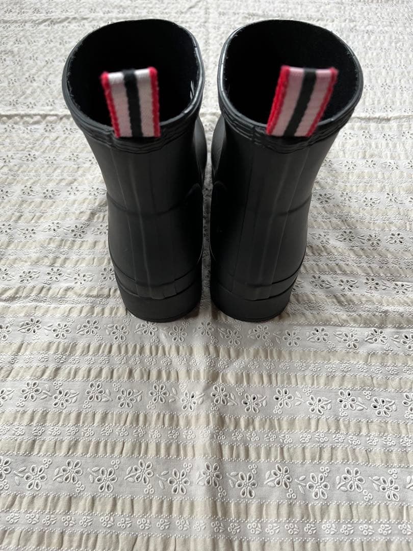 ハンター　レインブーツ　ショート　黒　24cm