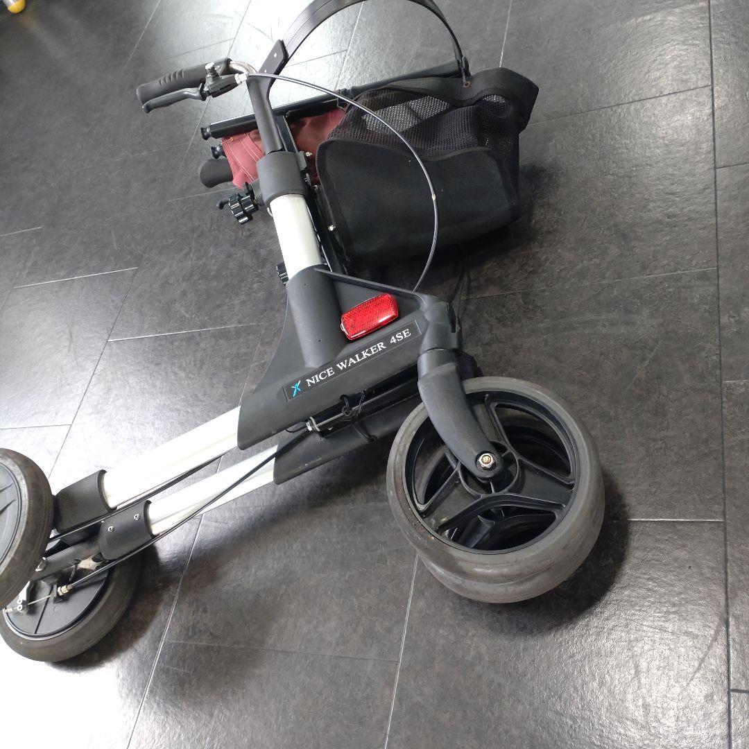 【四輪歩行車 ナイスウォーカー】動作確認済 安全性向上 速度制御機能