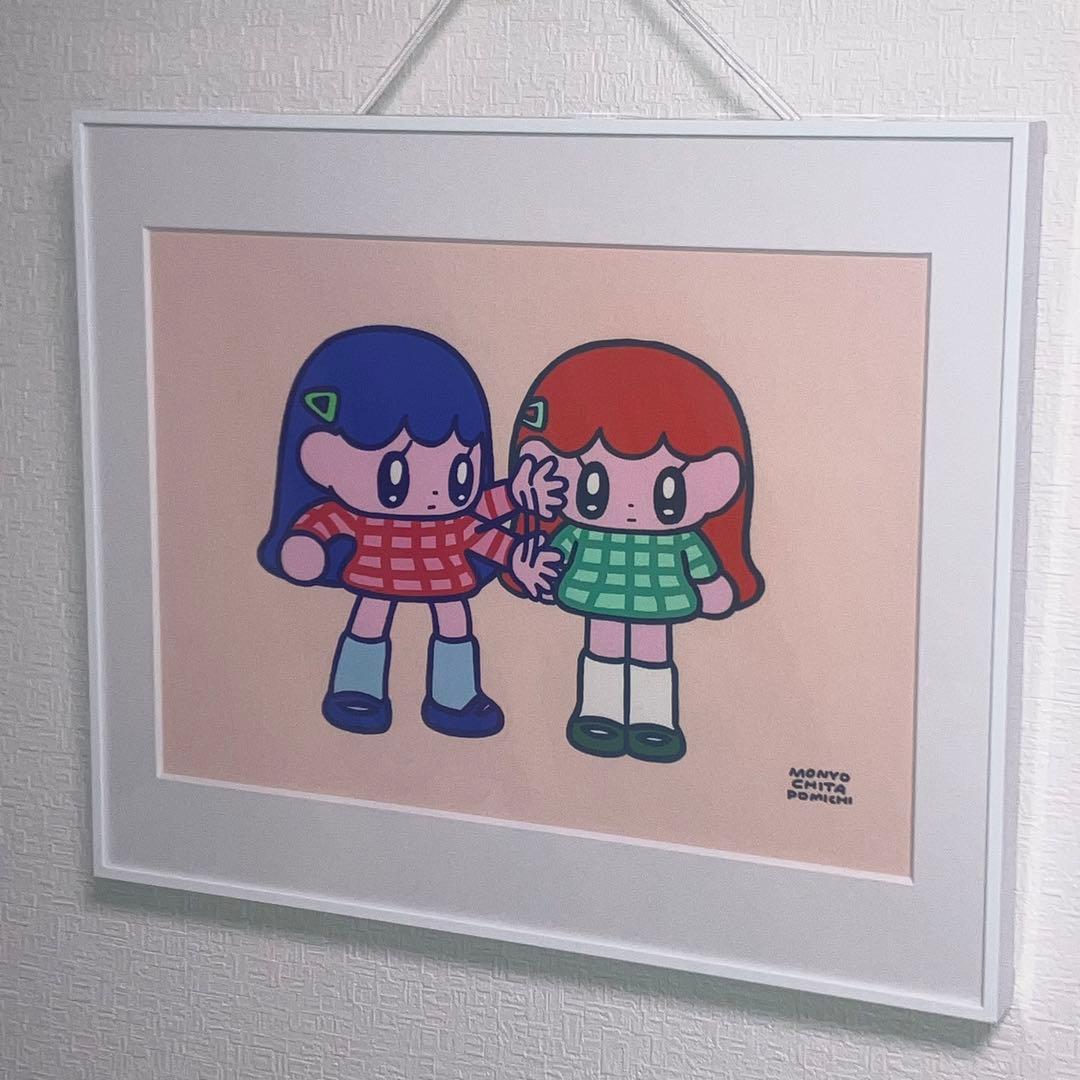 モニョチタポミチ　おーいモニョガール　orange ジークレープリント