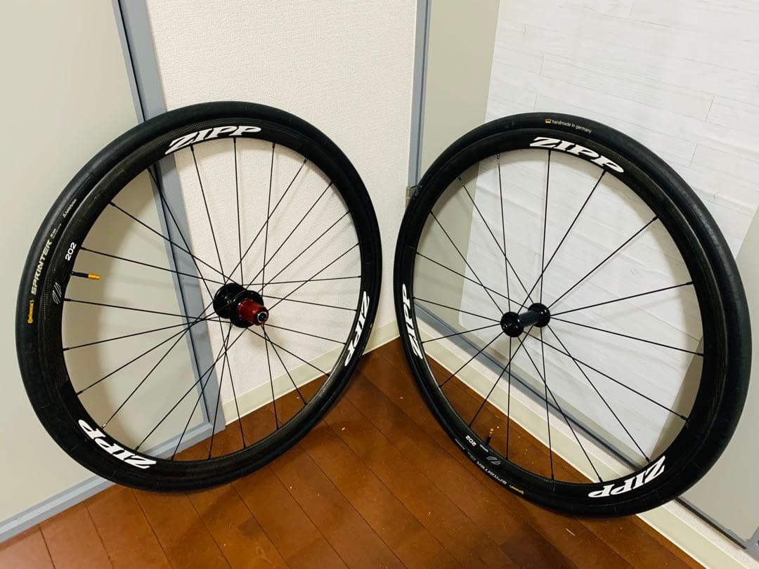 ZIPP 202 カーボンホイール チューブラー 前後 11s美品