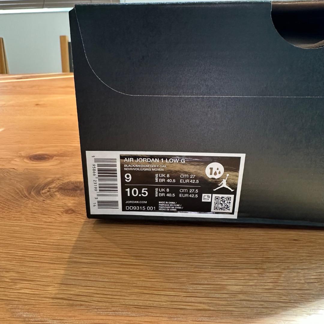 Nike エア ジョーダン 1 LOW G ミディアムグレー 27.0cm