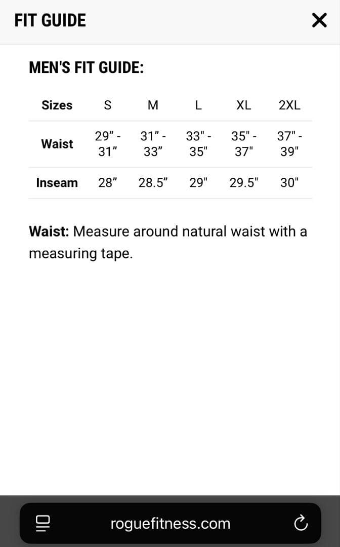 Rogue Fitness メンズ ジョガー