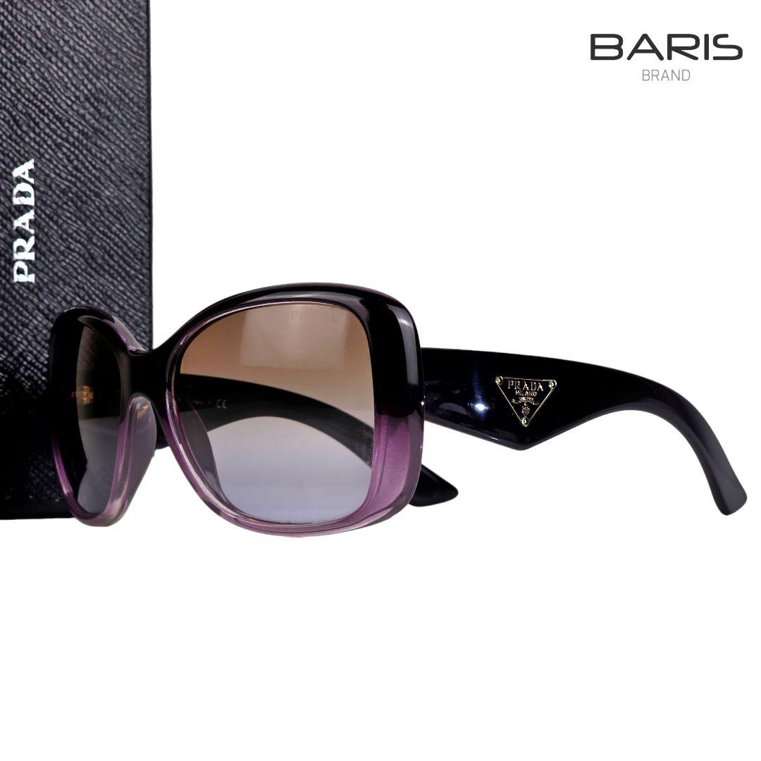 美品 プラダ PRADA トライアングル ロゴ グラデーション サングラス