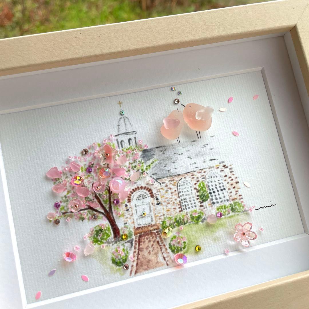 シーグラスアート　シャボン玉アカリHaHaKo様♡リクエスト