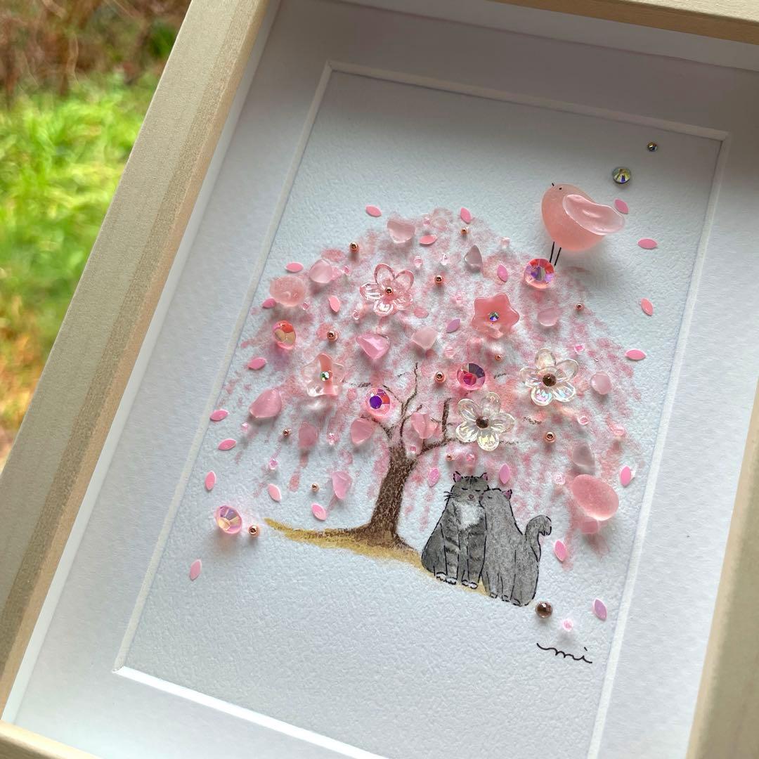 シーグラスアート　シャボン玉アカリHaHaKo様♡リクエスト