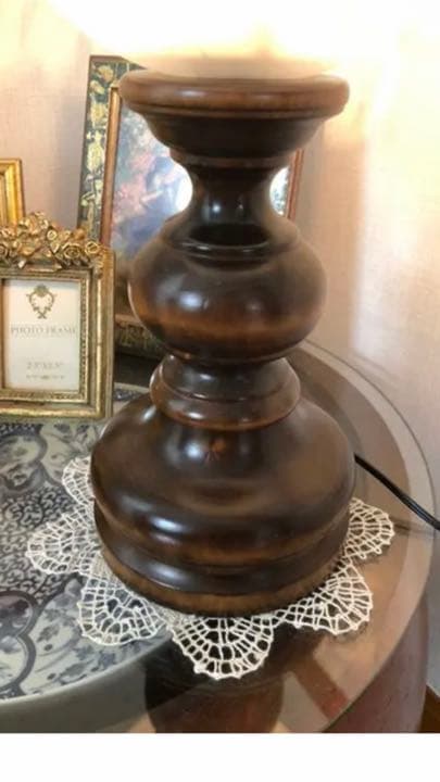 アンティーク ヴィンテージ 木製 スタンドランプ高さ57cm