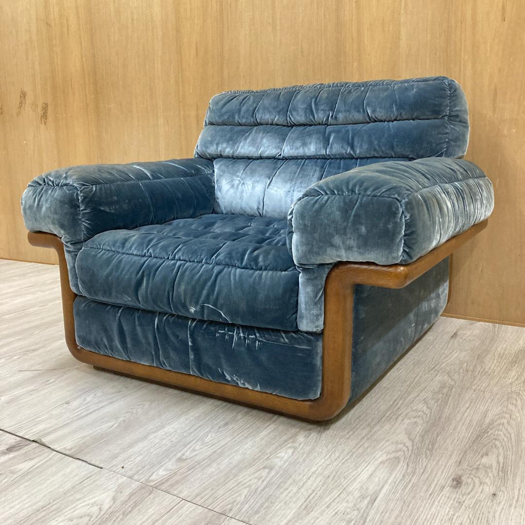 【カリモク】希少　一人掛けソファ　シングルソファ　アームチェア