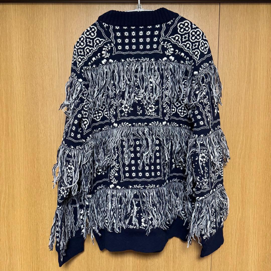 sacai×Reyn Spooner 18aw fringe knit サイズ3