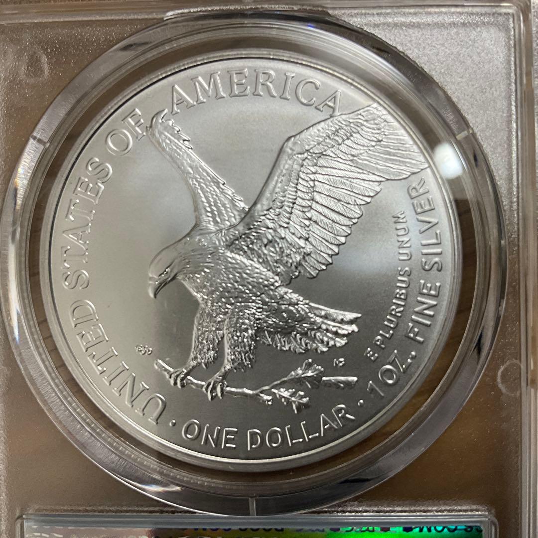 【新品】アメリカン シルバー イーグル銀貨2022シルバーPCGS MS70