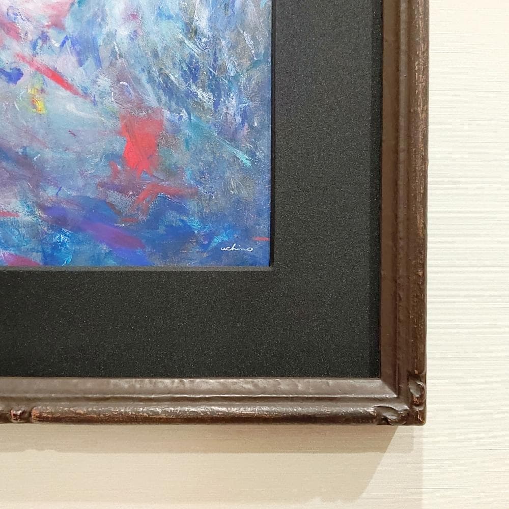 内野隆文　星のロザリオ　肖像　人物画　絵画　現代アート　アクリル画　額縁