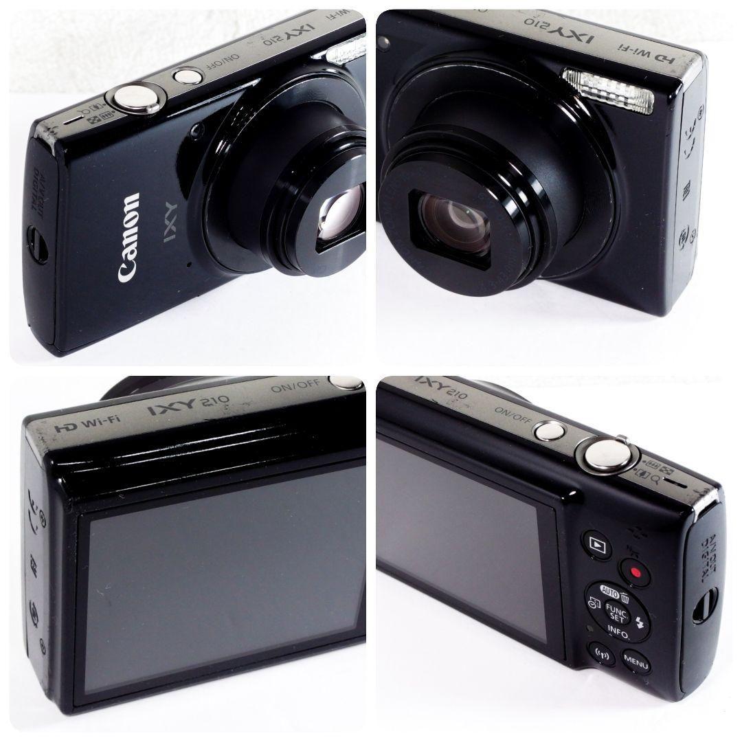 完動良品 キヤノン Canon IXY 210 ブラック 純正充電器バッテリー付