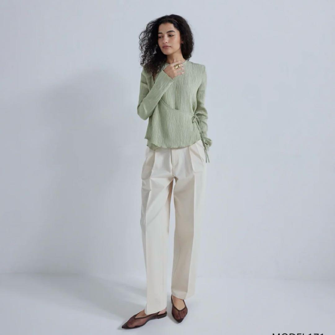 ♡searoomlynn♡ 2tuck 2loopテーパードコットンパンツ