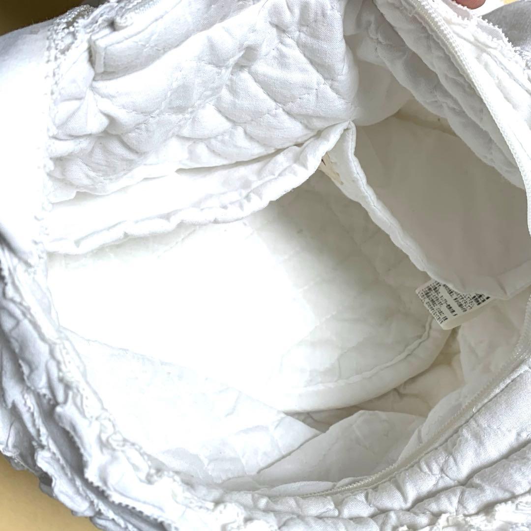 ◆ピンクハウス◆ ホワイト ピコフリルデザイン ショルダーバッグ