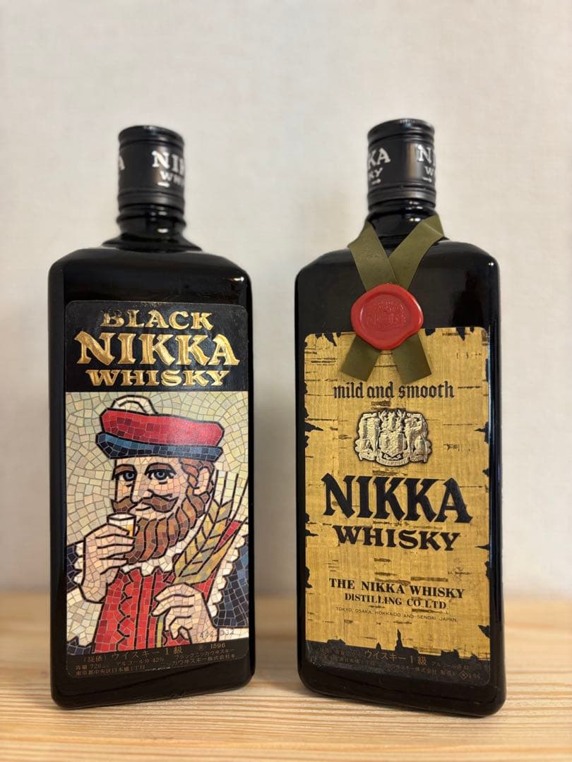 【希少】【未開栓】2代目ブラックニッカ/黒角ニッカmild and smooth