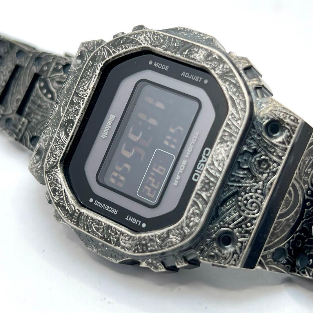 新品 G-SHOCK GW-B5600メタルカスタム ペイズリー ソーラー電波