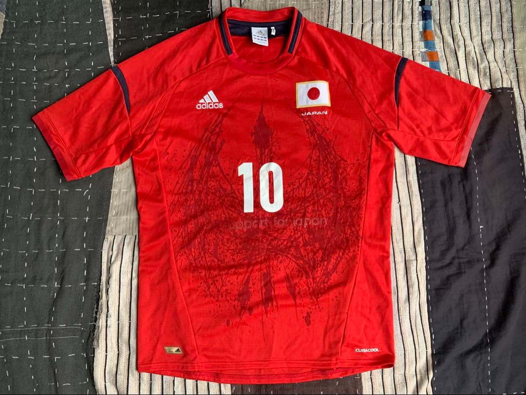 2012 adidas 日本代表 ロンドン五輪 東慶悟 vtg ユニフォーム 赤