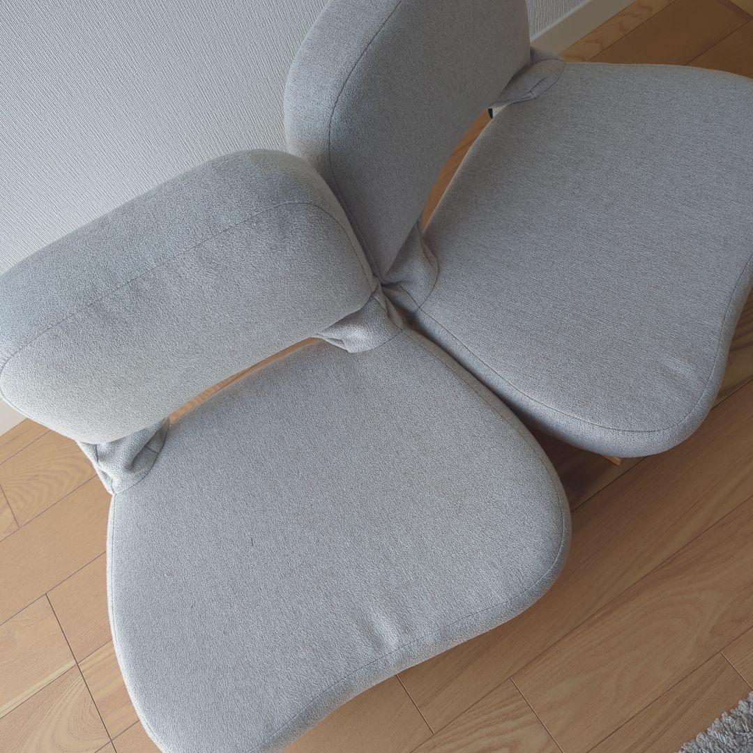 ☆黒猫様☆　あぐら座椅子 YAMAZEN 　ベージュ　2脚