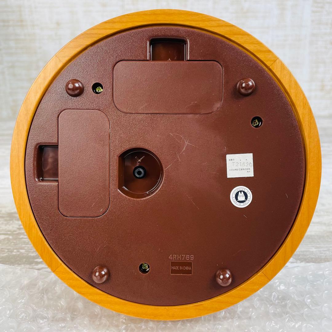【美品】　となりのトトロ どんぐりドーム オルゴールからくり時計　リズム時計工業