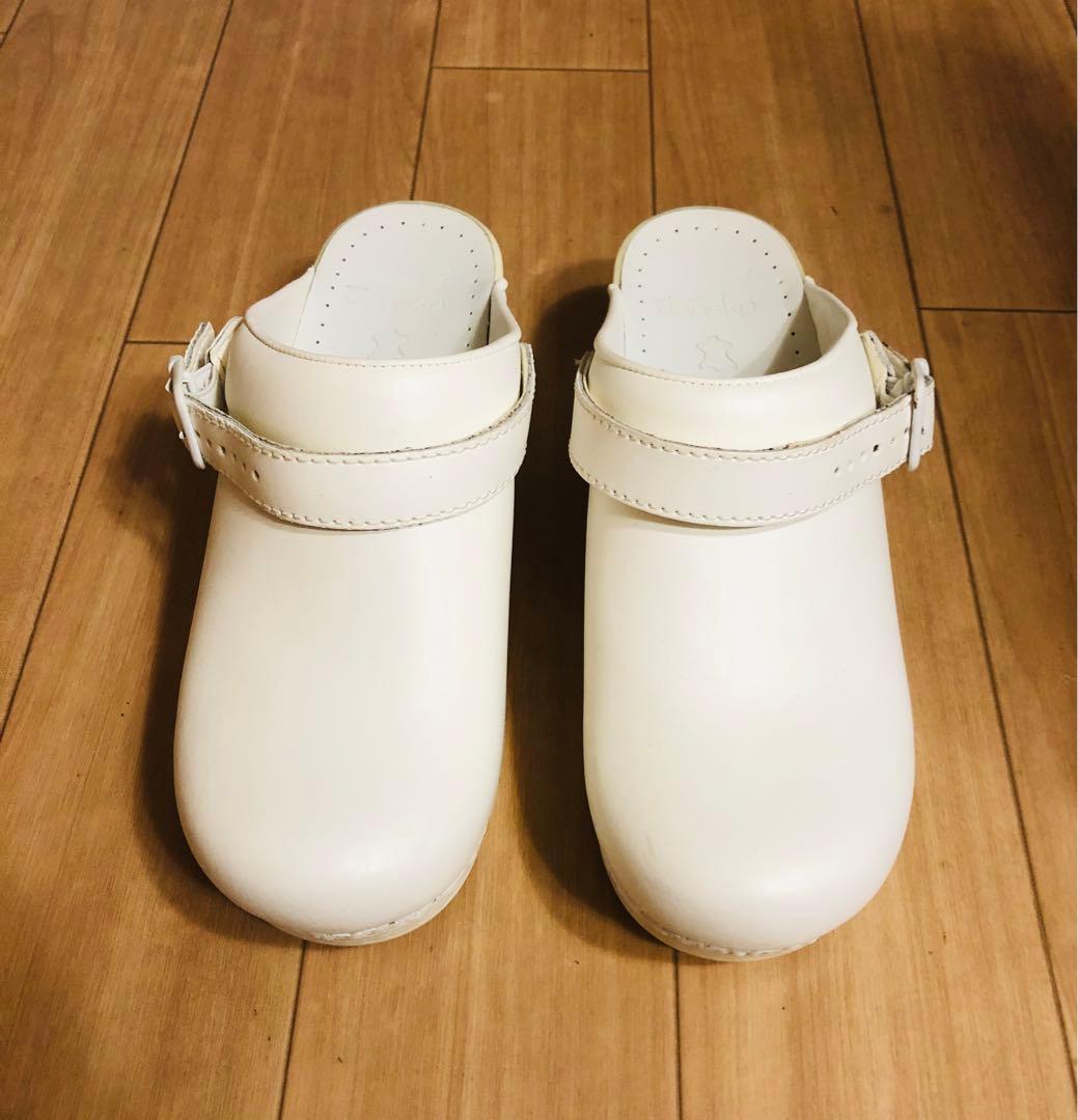 【極美品】Dansko ダンスコ ホワイト クロッグバックストラップ 元箱有