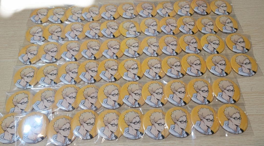 月島蛍 東武動物公園 缶バッチ 64個