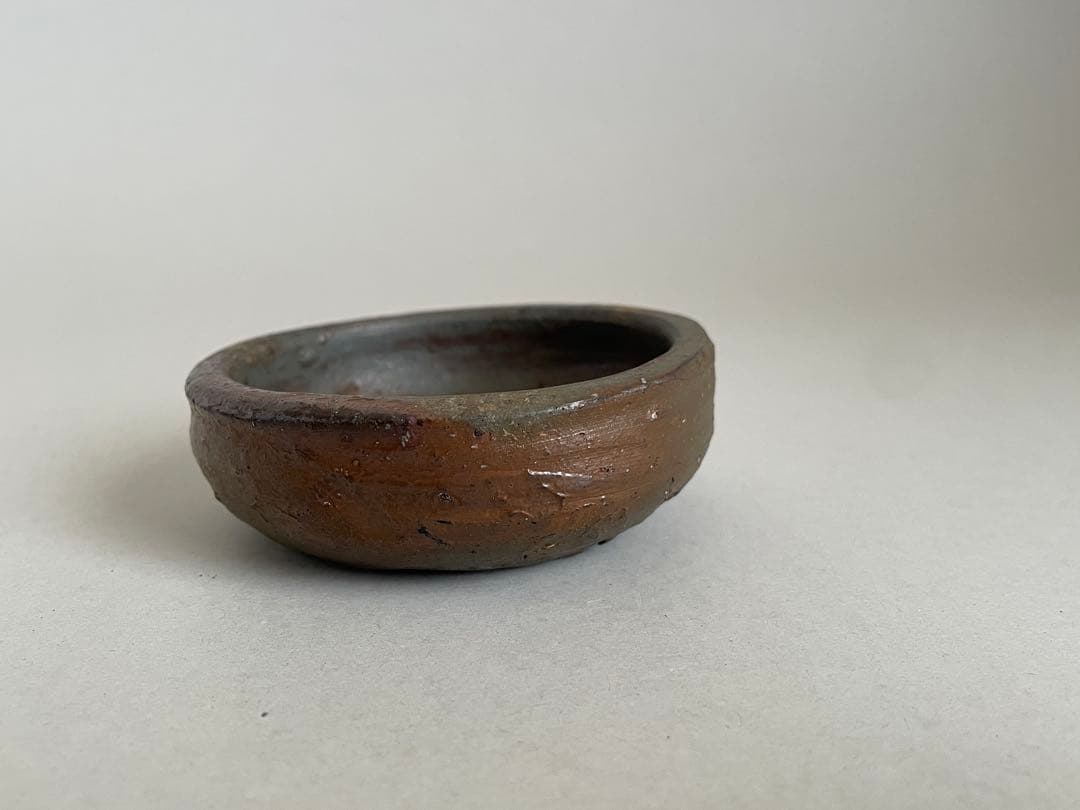 國吉清尚 ぐい呑 酒器 お猪口 やちむん 焼き締め　検索:島武己(武巳) 国吉