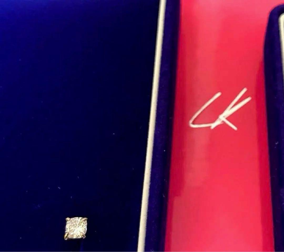 LKサロン　片耳0.3カラットピアス　ポーチ付　新品未使用