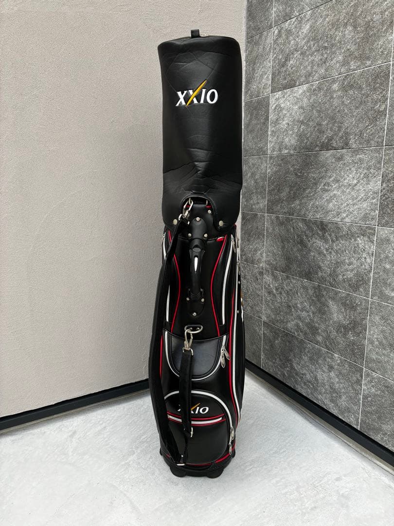 XXIO キャディバッグ ブラック/レッド