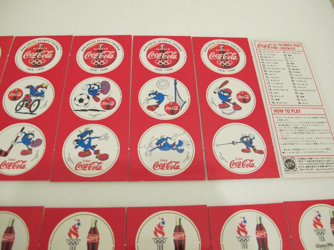 【コカ・コーラ】★非売品　1996年アトランタオリンピック ポグ　全36種類