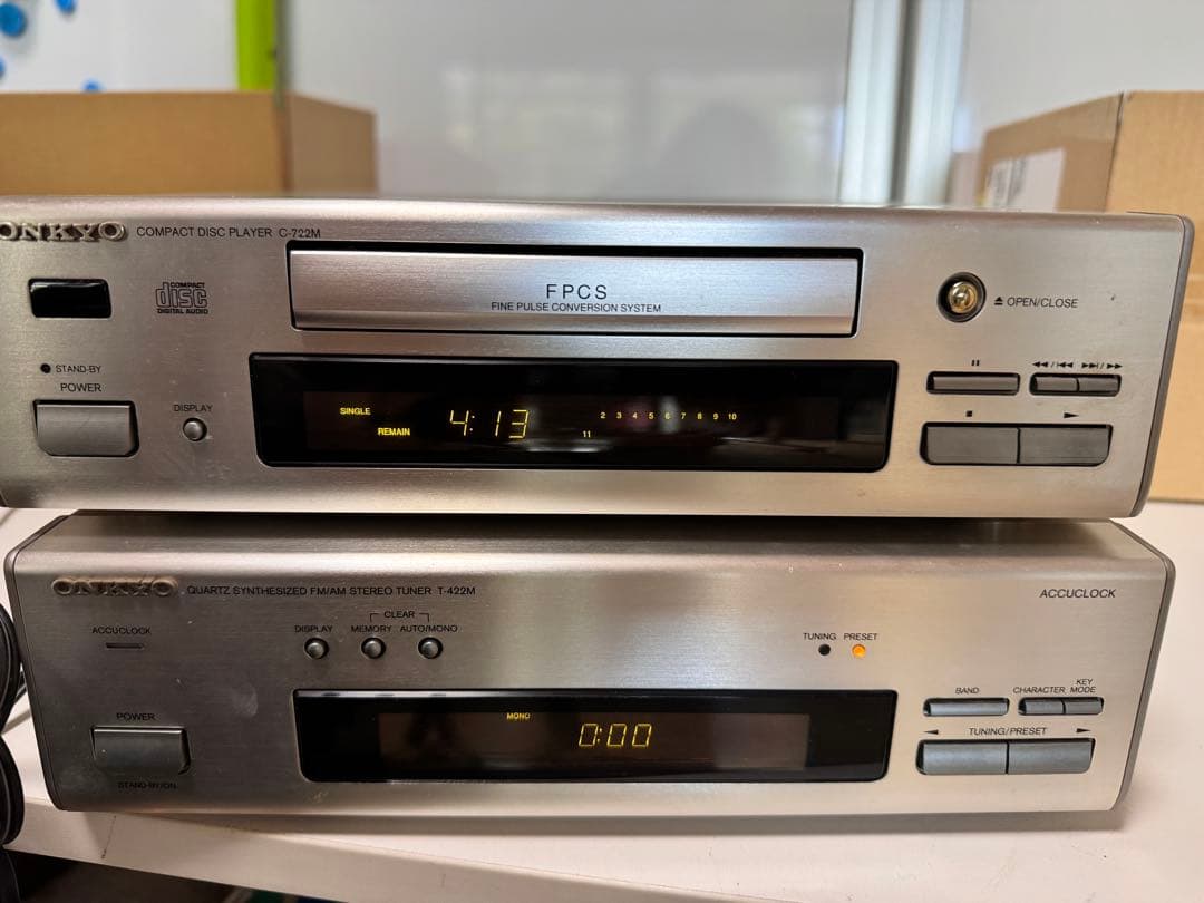 ONKYO オンキヨー　ディスクプレーヤー C-722M T-422M セット