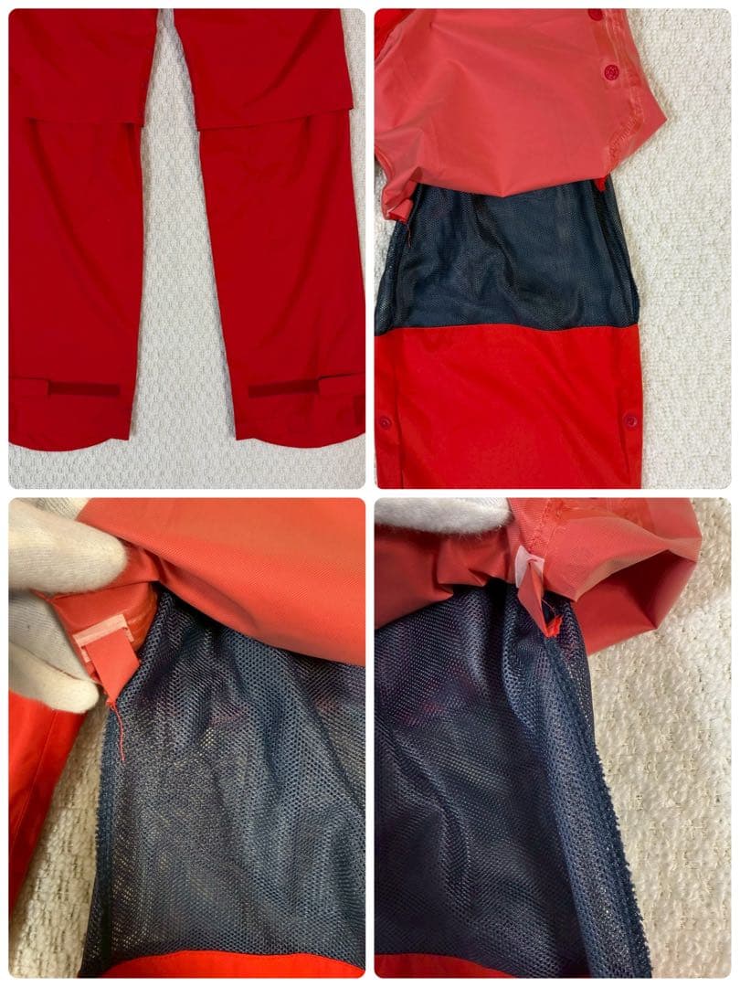 テーラーメイド 雨具 レインウェア セットアップ 赤 XL メンズ O