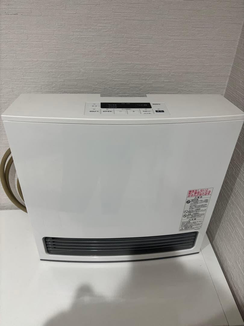 50.ガスストーブノーリツGFH-4006S-W5ファンヒーターホワイトガス線付