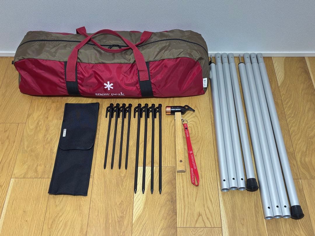 スノーピーク HDタープ\"シールド\"ヘキサM TP-861、ペグハンマー、他