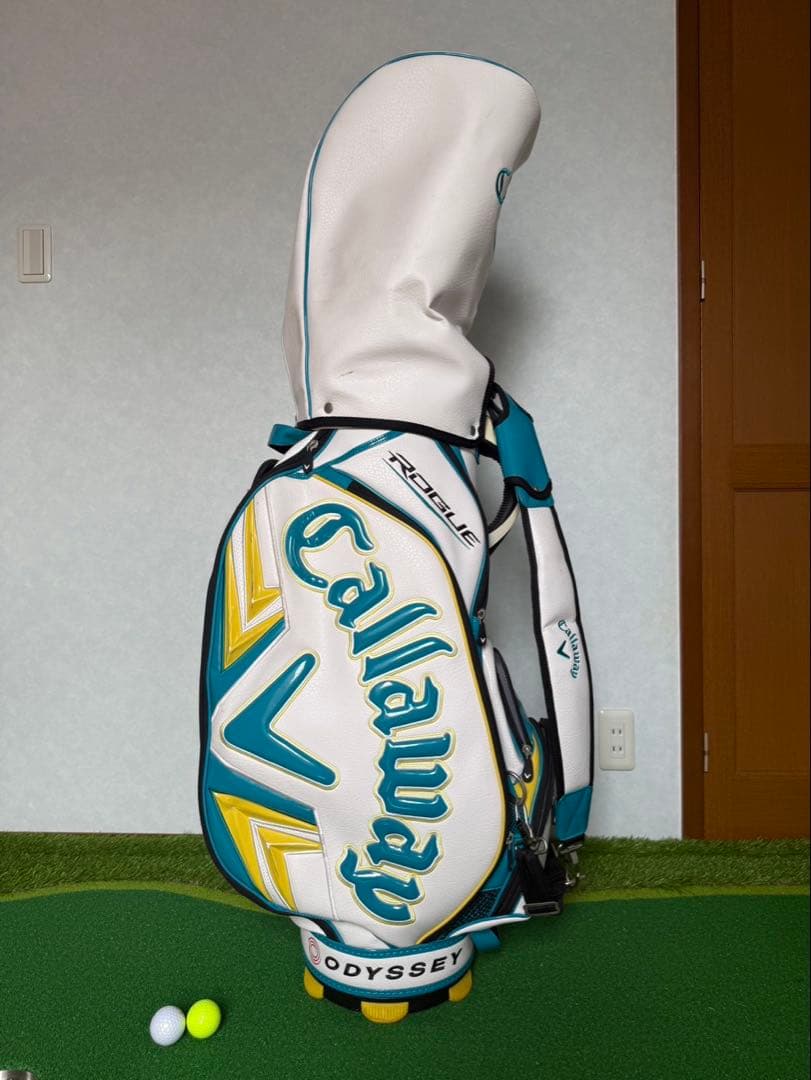 Callaway キャディバッグ ホワイト/ターコイズ