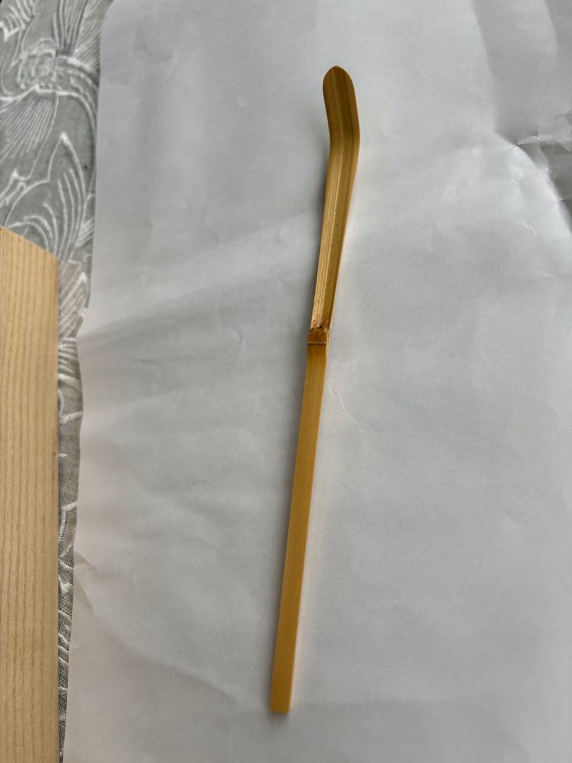 茶道具　茶杓　金閣寺　銘 拝龍