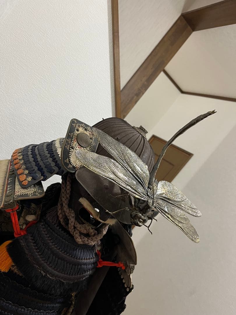 大オニヤンマ、大勝虫、前立のみ、武具、甲冑、兜、戦国時代サムライ等身大 戦国武将