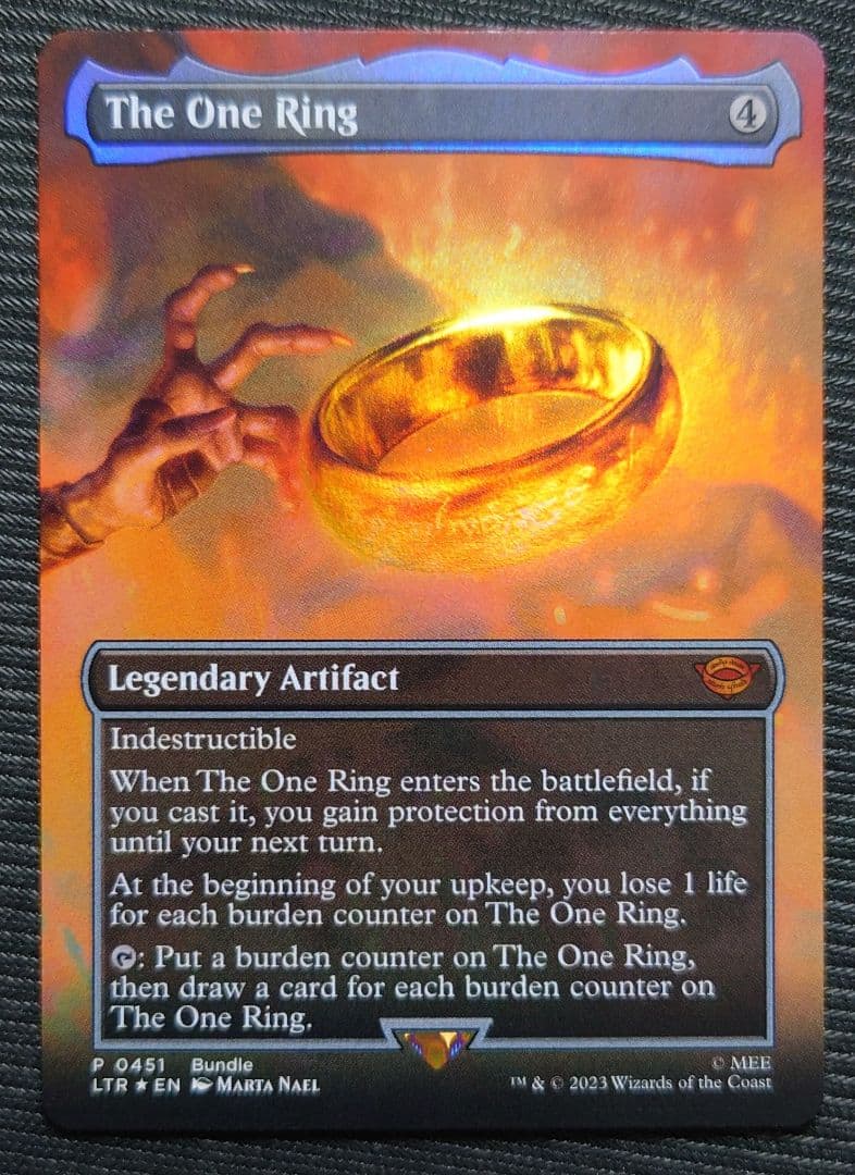 mtg 稀少個体 FOIL 1つの指輪 英語版 ボーダーレス ltr