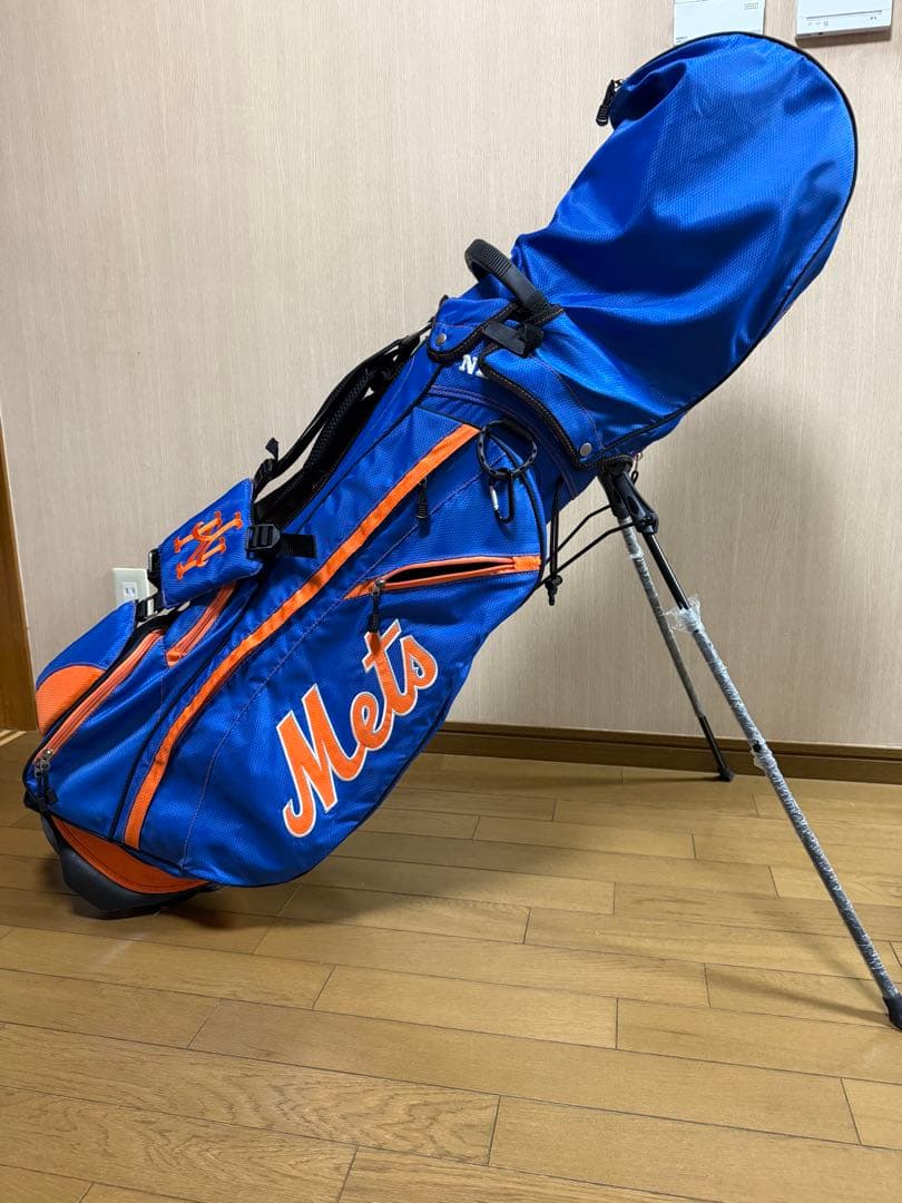NY Mets スタンドゴルフバッグ メッツカラー