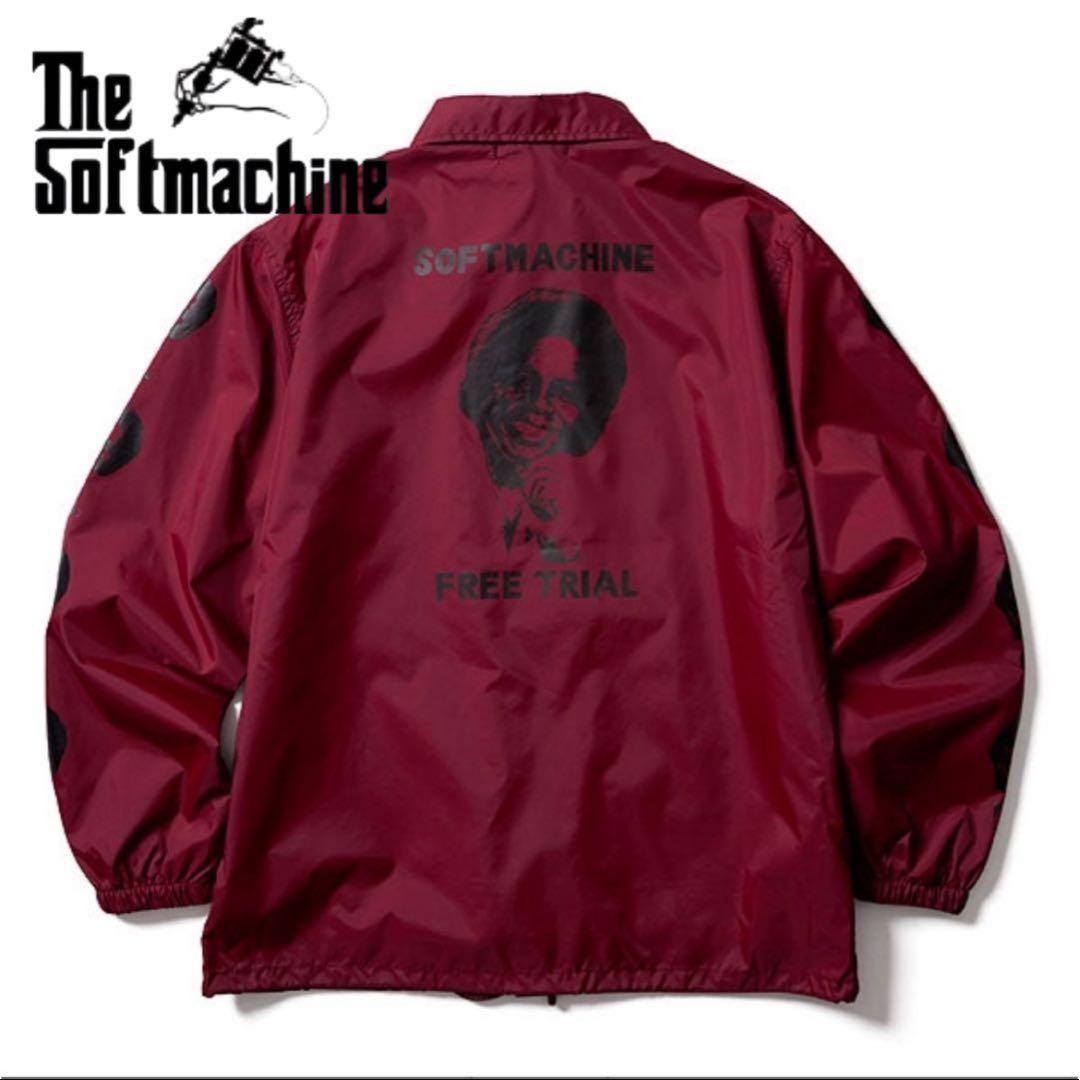 【新品未使用】SOFTMACHINE ナイロンジャケット バーガンディー XL