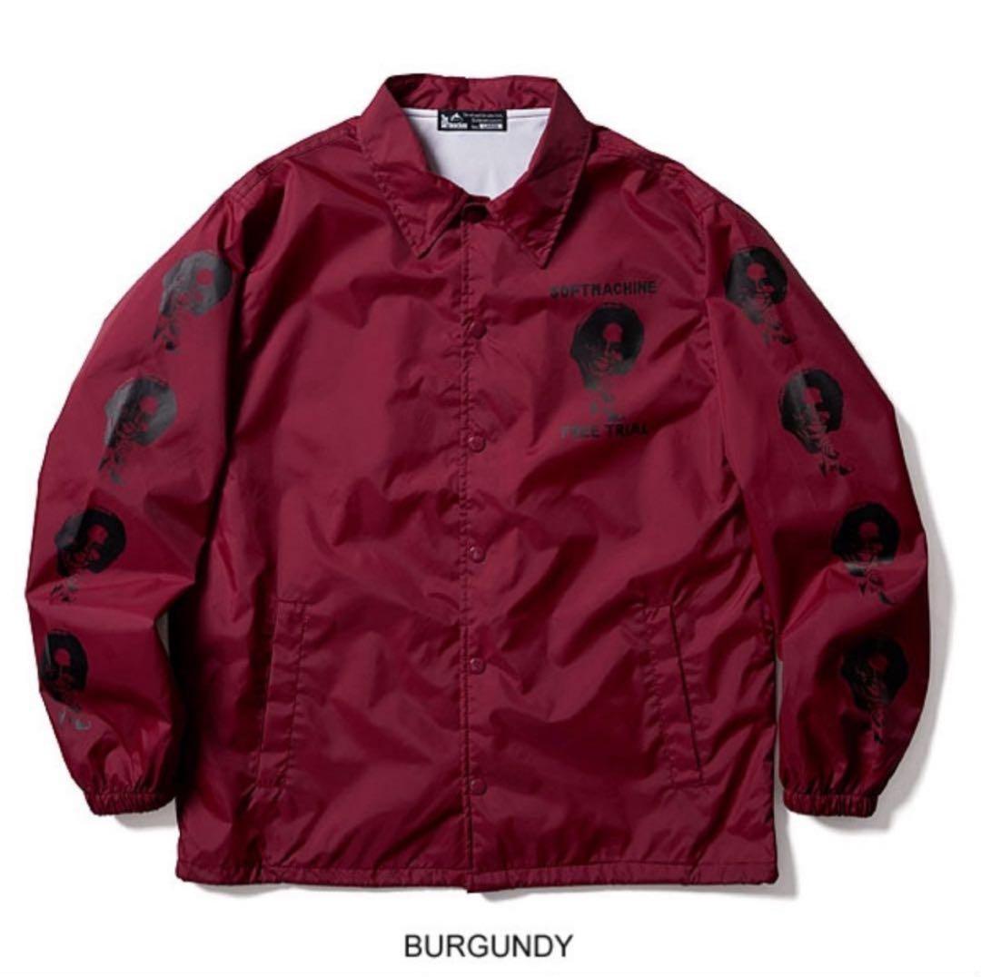 【新品未使用】SOFTMACHINE ナイロンジャケット バーガンディー XL